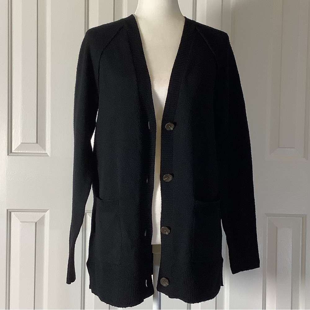 Sonoma Goods For Life Longline Cardigan Sweater, Black, Size XS